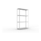 Meta Weitspannregal Speed Rack 2970 x 1700 x 600 mm verzinkt + 4 Fachebenen + Stahlpaneelen
