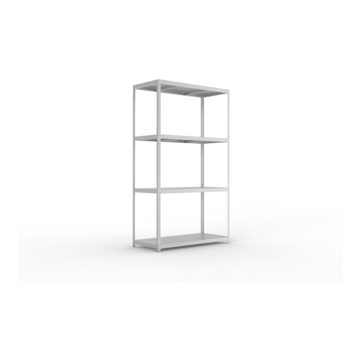 Meta Weitspannregal Speed Rack 2970 x 1700 x 800 mm verzinkt + 4 Fachebenen + Stahlpaneelen