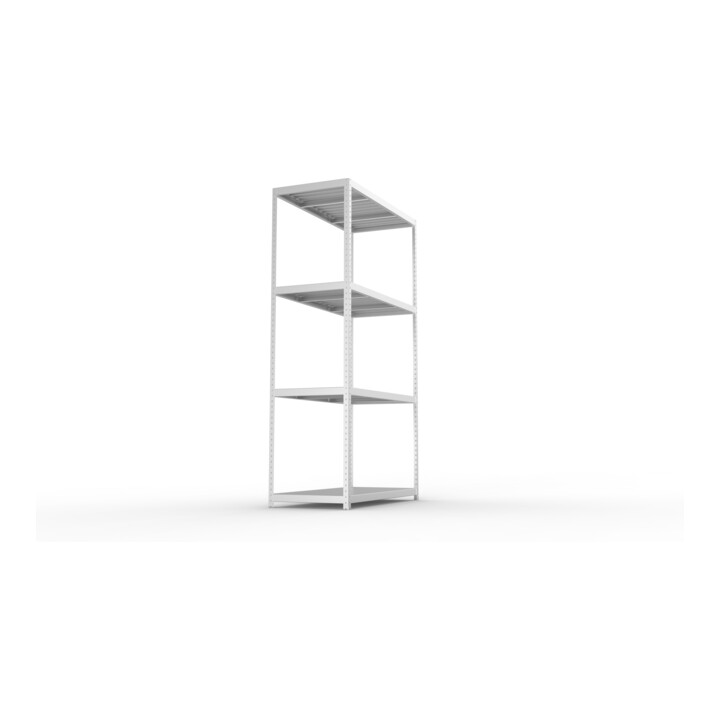 Meta Weitspannregal Speed Rack 2970 x 1700 x 800 mm verzinkt + 4 Fachebenen + Stahlpaneelen