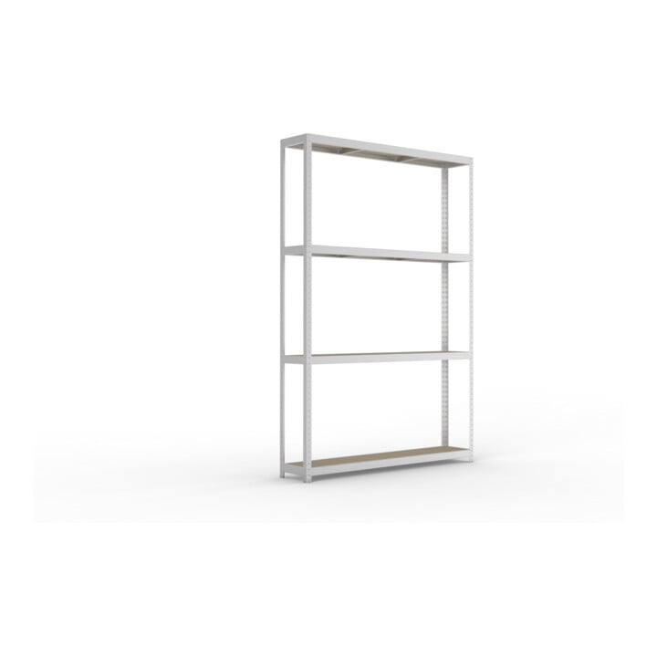 Meta Weitspannregal Speed Rack 2970 x 2000 x 400 mm verzinkt + 4 Fachebenen + Spanplatten