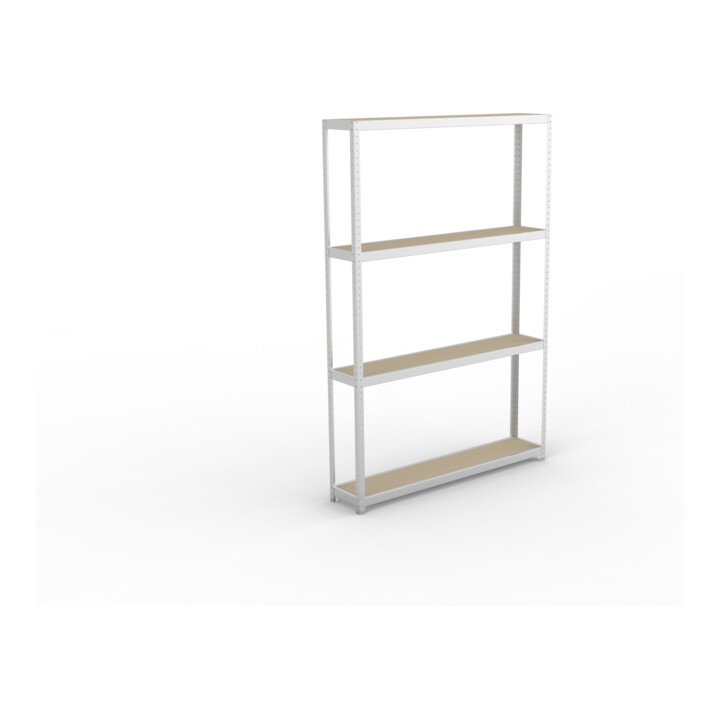 Meta Weitspannregal Speed Rack 2970 x 2000 x 400 mm verzinkt + 4 Fachebenen + Spanplatten