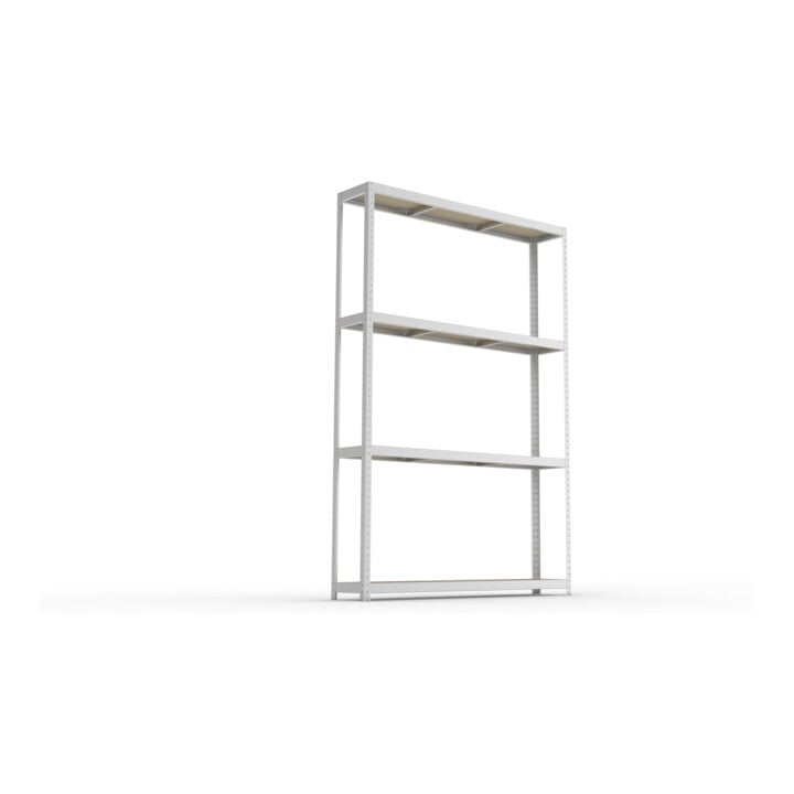 Meta Weitspannregal Speed Rack 2970 x 2000 x 400 mm verzinkt + 4 Fachebenen + Spanplatten