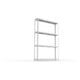 Meta Weitspannregal Speed Rack 2970 x 2000 x 400 mm verzinkt + 4 Fachebenen + Stahlpaneelen