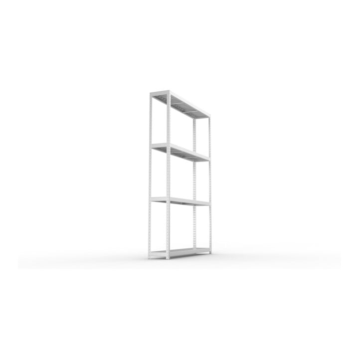 Meta Weitspannregal Speed Rack 2970 x 2000 x 400 mm verzinkt + 4 Fachebenen + Stahlpaneelen