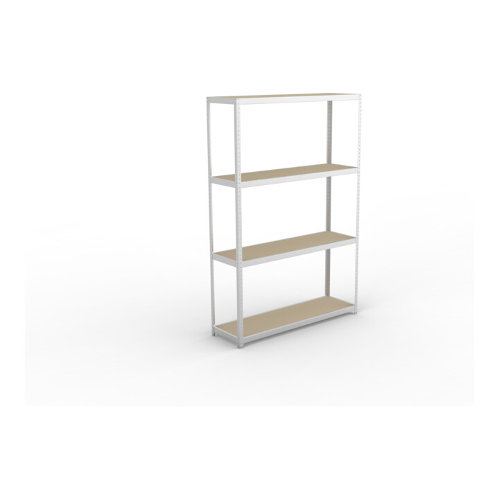 Meta Weitspannregal Speed Rack 2970 x 2000 x 600 mm verzinkt + 4 Fachebenen + Spanplatten