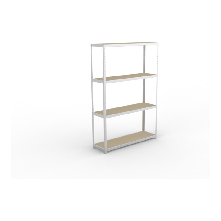 Meta Weitspannregal Speed Rack 2970 x 2000 x 600 mm verzinkt + 4 Fachebenen + Spanplatten