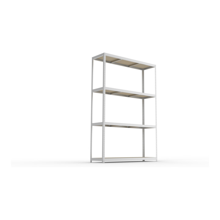 Meta Weitspannregal Speed Rack 2970 x 2000 x 600 mm verzinkt + 4 Fachebenen + Spanplatten