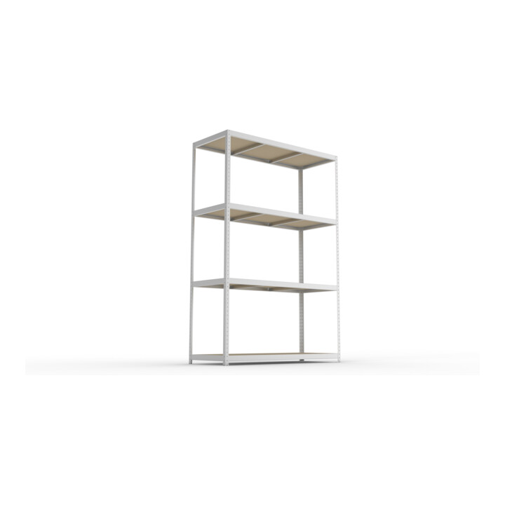 Meta Weitspannregal Speed Rack 2970 x 2000 x 800 mm verzinkt + 4 Fachebenen + Spanplatten