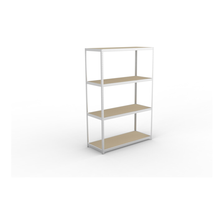Meta Weitspannregal Speed Rack 2970 x 2000 x 800 mm verzinkt + 4 Fachebenen + Spanplatten