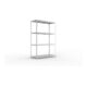 Meta Weitspannregal Speed Rack 2970 x 2000 x 800 mm verzinkt + 4 Fachebenen + Stahlpaneelen