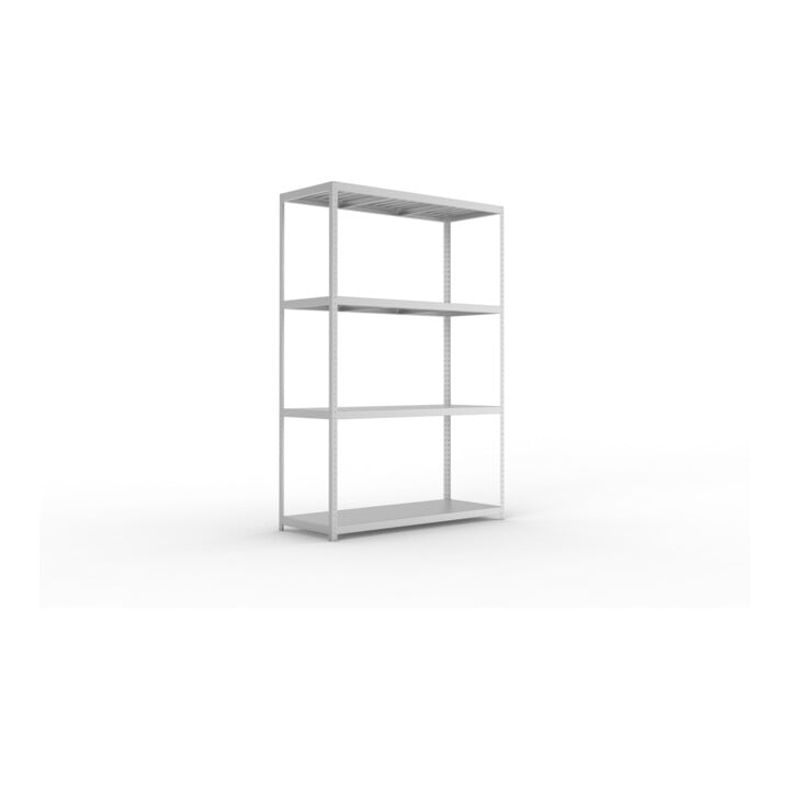 Meta Weitspannregal Speed Rack 2970 x 2000 x 800 mm verzinkt + 4 Fachebenen + Stahlpaneelen