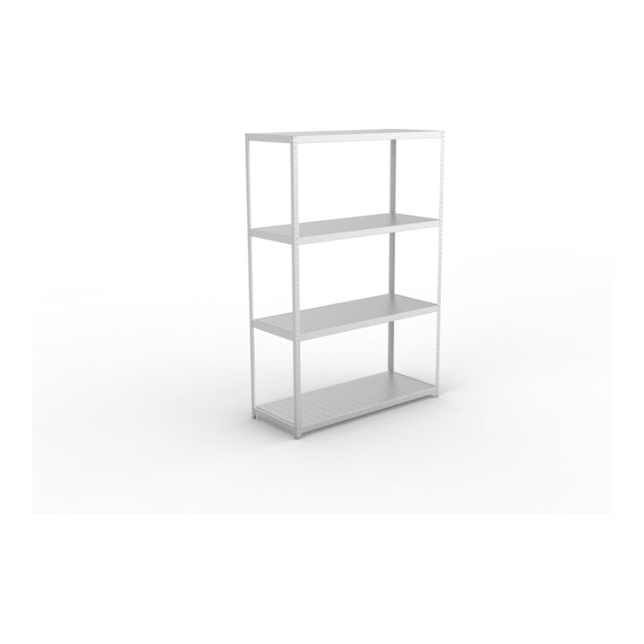 Meta Weitspannregal Speed Rack 2970 x 2000 x 800 mm verzinkt + 4 Fachebenen + Stahlpaneelen