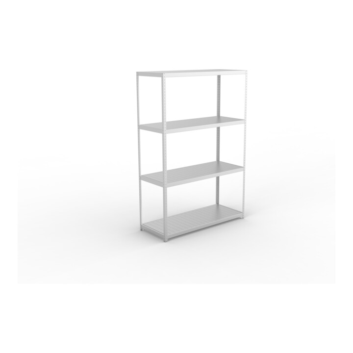Meta Weitspannregal Speed Rack 2970 x 2000 x 800 mm verzinkt + 4 Fachebenen + Stahlpaneelen