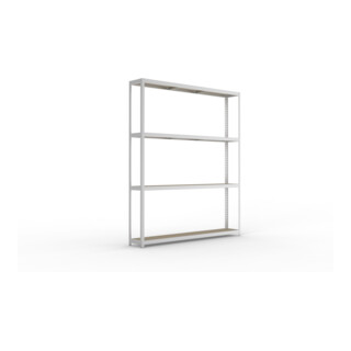 Meta Weitspannregal Speed Rack 2970 x 2500 x 400 mm verzinkt + 4 Fachebenen + Spanplatten