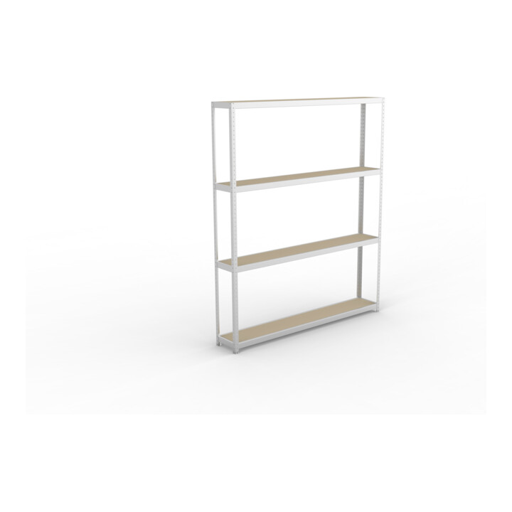 Meta Weitspannregal Speed Rack 2970 x 2500 x 400 mm verzinkt + 4 Fachebenen + Spanplatten