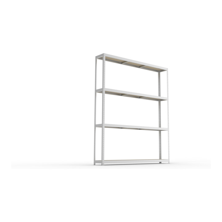 Meta Weitspannregal Speed Rack 2970 x 2500 x 400 mm verzinkt + 4 Fachebenen + Spanplatten