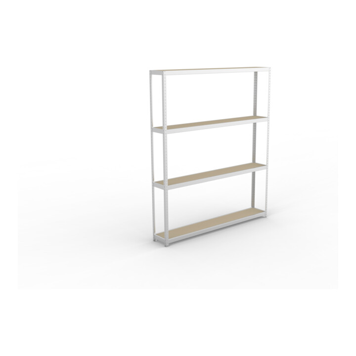 Meta Weitspannregal Speed Rack 2970 x 2500 x 400 mm verzinkt + 4 Fachebenen + Spanplatten