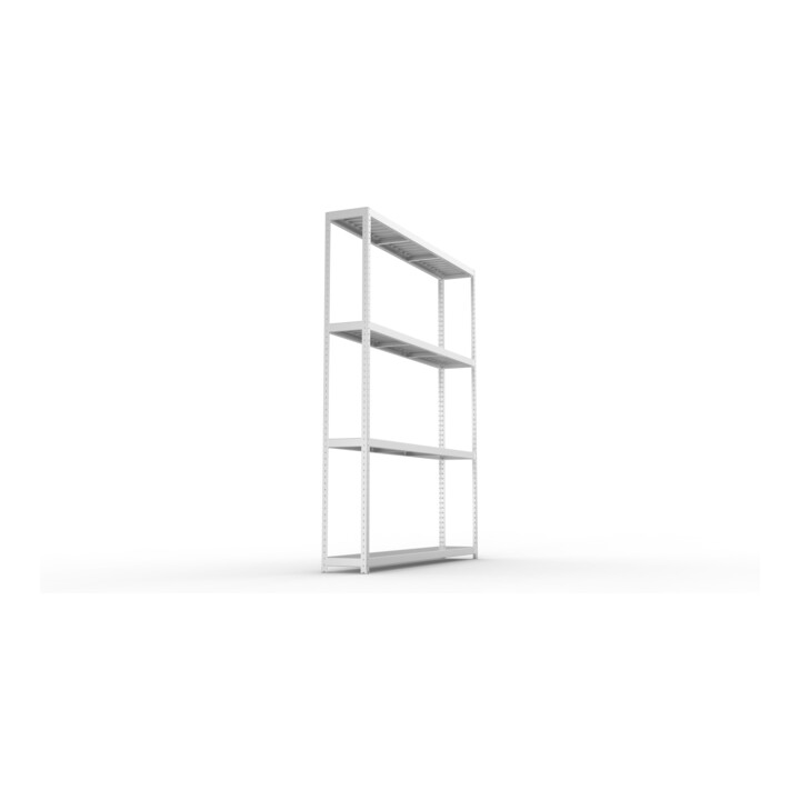Meta Weitspannregal Speed Rack 2970 x 2500 x 400 mm verzinkt + 4 Fachebenen + Stahlpaneelen