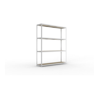 Meta Weitspannregal Speed Rack 2970 x 2500 x 600 mm verzinkt + 4 Fachebenen + Spanplatten