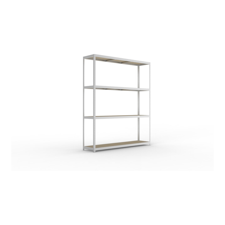 Meta Weitspannregal Speed Rack 2970 x 2500 x 600 mm verzinkt + 4 Fachebenen + Spanplatten