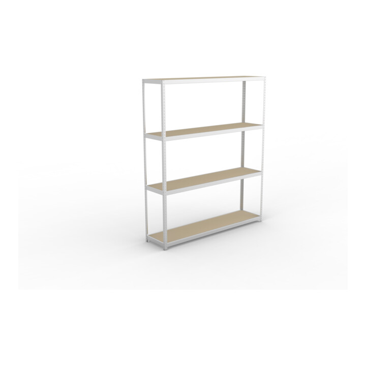 Meta Weitspannregal Speed Rack 2970 x 2500 x 600 mm verzinkt + 4 Fachebenen + Spanplatten