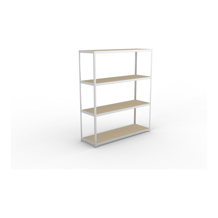 Meta Weitspannregal Speed Rack 2970 x 2500 x 800 mm verzinkt + 4 Fachebenen + Spanplatten