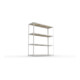 Meta Weitspannregal Speed Rack 2970 x 2500 x 800 mm verzinkt + 4 Fachebenen + Spanplatten