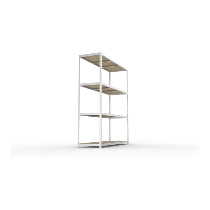 Meta Weitspannregal Speed Rack 2970 x 2500 x 800 mm verzinkt + 4 Fachebenen + Spanplatten