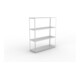 Meta Weitspannregal Speed Rack 2970 x 2500 x 800 mm verzinkt + 4 Fachebenen + Stahlpaneelen