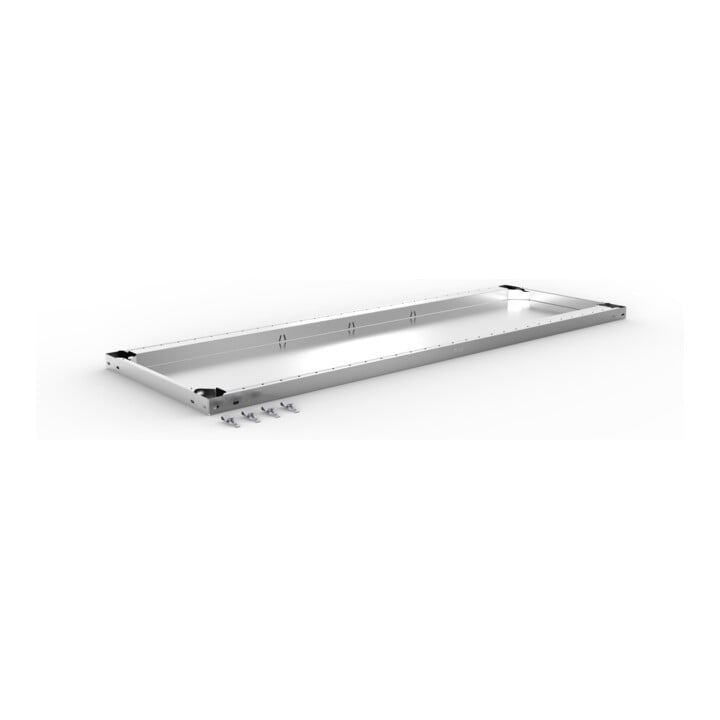 META Zusatzboden CLIP200, 1500x500 mm (BxT) in verzinkt + 4 Fachbodenträger