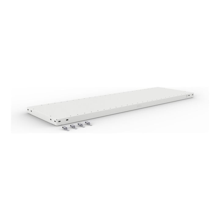 Set CLIP S3 230 LR AR 2000 x 1300 x 400 RAL 7035 kpl. mit 4 Böden + Zusatzboden CLIP 230 1300x400 230 kg grau + CLIP S3 230 LR GR 2000 x 1300 x 400 RAL 7035 kpl. mit 4 Böden