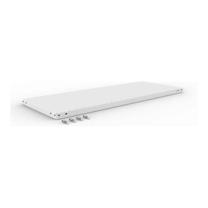 Set CLIP S3 230 LR AR 2000 x 1300 x 500 RAL 7035 kpl. mit 4 Böden + Zusatzboden CLIP 230 1300x500 230 kg grau + CLIP S3 230 LR GR 2000 x 1300 x 500 RAL 7035 kpl. mit 4 Böden