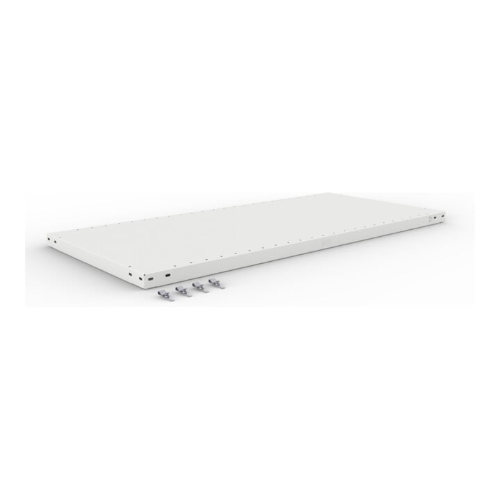 Set CLIP S3 230 LR AR 2000 x 1300 x 600 RAL 7035 kpl. mit 4 Böden + Zusatzboden CLIP 230 1300x600 230 kg grau + CLIP S3 230 LR GR 2000 x 1300 x 600 RAL 7035 kpl. mit 4 Böden