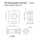 Metabo 10 Hartmetall-Wendeplatten Aluminium (KFM/KFMPB 15-10F/ KFM 16-15F, PFM 17)-3