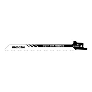 Metabo 2 reciprozaagbladen "expert solf materials" 150 x 1,0 mm, HCS, blad