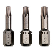 Metabo 3 Bit per viti Torx T15/20/25 Torsion
