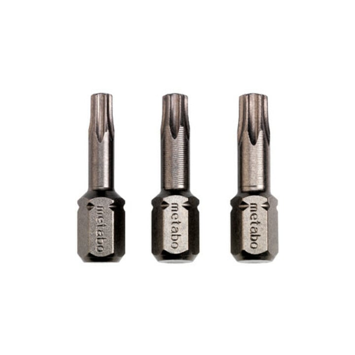 Metabo 3 Bits für TX-Schrauben T15/ 20/ 25 Torsion