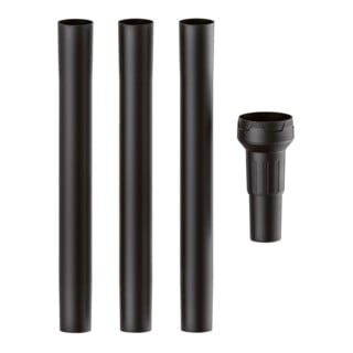 Metabo 3 tubes d'aspiration, Ø 35 mm, longueur 0,3 m, manchon en plastique
