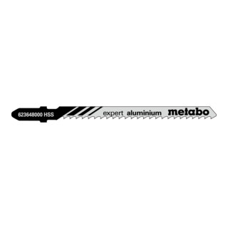 Metabo 5 decoupeerzaagbladen "expert aluminium" 74/ 3,0 mm, HSS