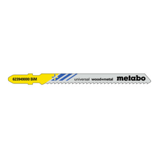Metabo 5 Decoupeerzaagbladen "universal wood + metal" 90/ 2,5 mm, BiM