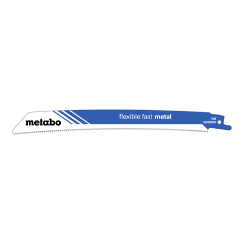 Metabo 5 Lame per sega a gattuccio "Flexible fast metal" 225x1,1mm, BiM, 1,8mm/14TPI