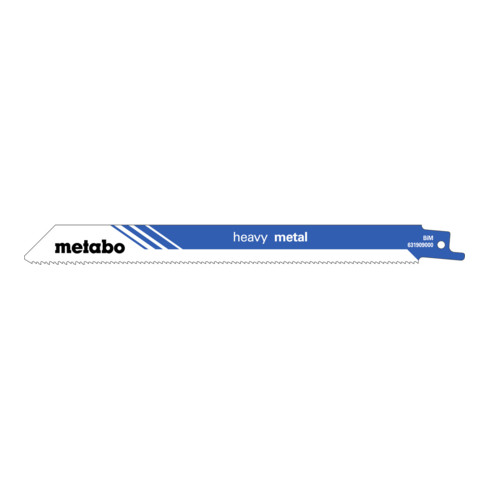 Metabo 5 Lame per sega a gattuccio "Heavy metal" 200x1,25mm, BiM, 1,8mm/14 TPI