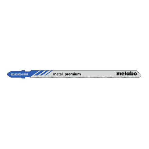 Metabo 5 Lame per seghetto alternativo "Metal premium" 106/1,1mm, BiM