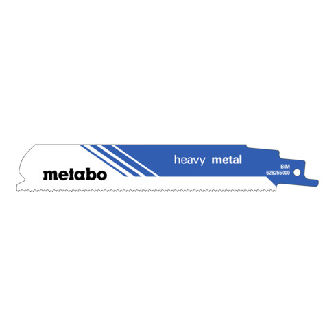 Metabo 5 reciprozaagbladen "heavy metal" 150 x 1,1 mm, 1,4+1,8 mm/ 14+18 TPI