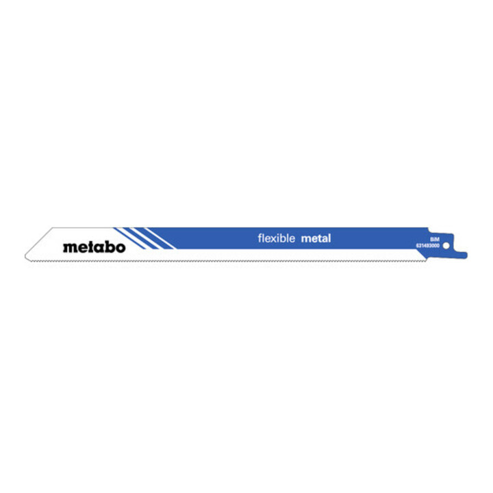 Metabo 5 Säbelsägeblätter "flexible metal" 225 x 0,9 mm, BiM, 1,4 mm/ 18 TPI