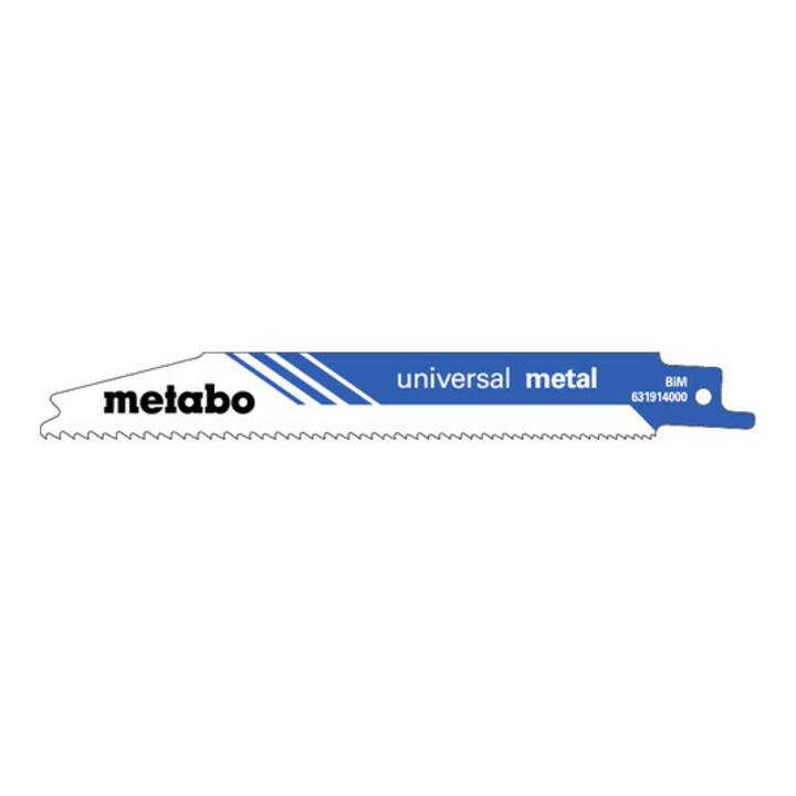 Metabo 5 Säbelsägeblätter "universal metal" 150 x 0,9 mm, BiM, progressiv