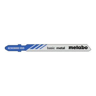Metabo 5 Stichsägeblätter "basic metal" 66/ 0,7 mm, HSS