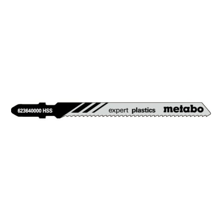 Metabo 5 Stichsägeblätter "expert plastics" 74/ 2,0 mm, HSS