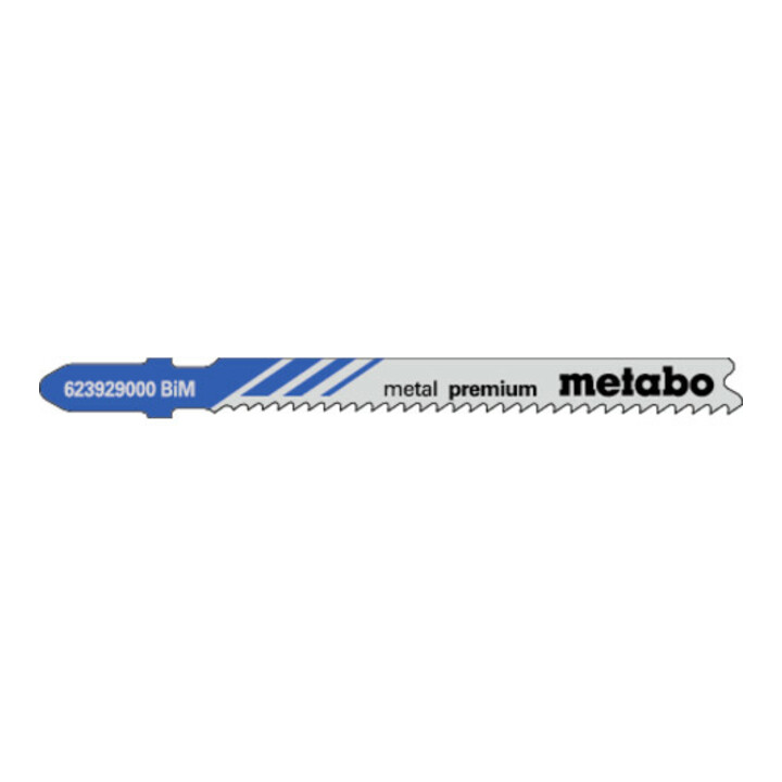 Metabo 5 Stichsägeblätter "metal premium" 66/ 1,9-2,3 mm, progressiv, BiM, mit Eintauchspitze