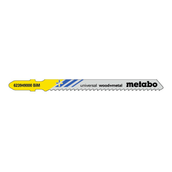 Metabo 5 Stichsägeblätter "universal wood + metal" 90/ 2,5 mm, BiM